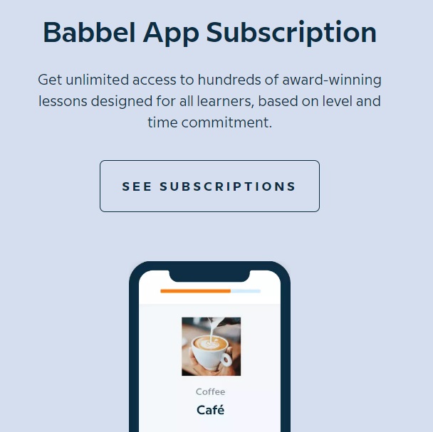 Código promocional babbel.com