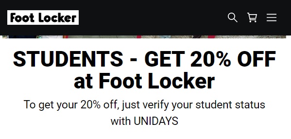 Código promocional footlocker