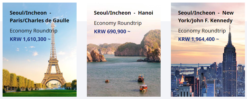 KoreanAir Código promocional