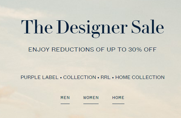 Ralph Lauren Código promocional