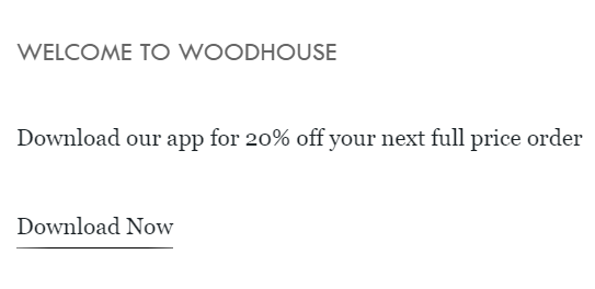 Código promocional Wood House Clothing
